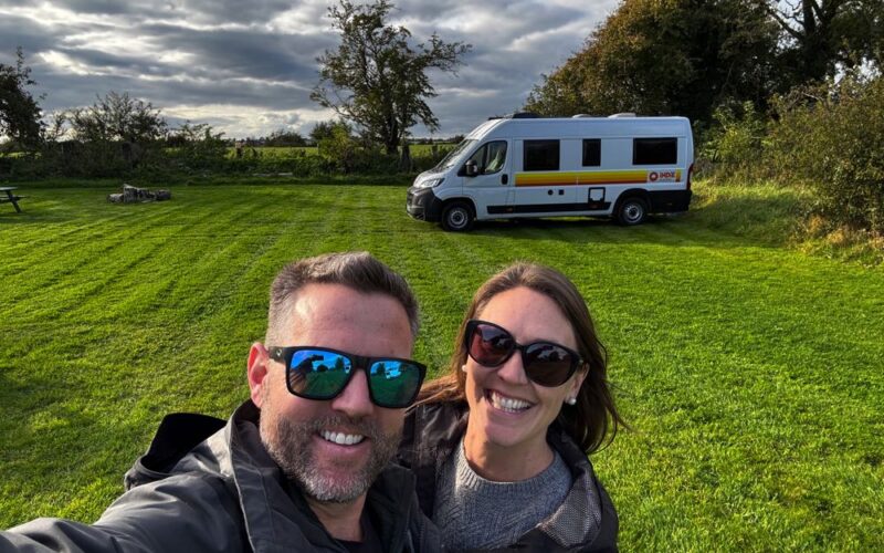 travel in a campervan around ireland.