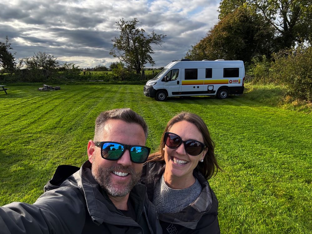 travel in a campervan around ireland.